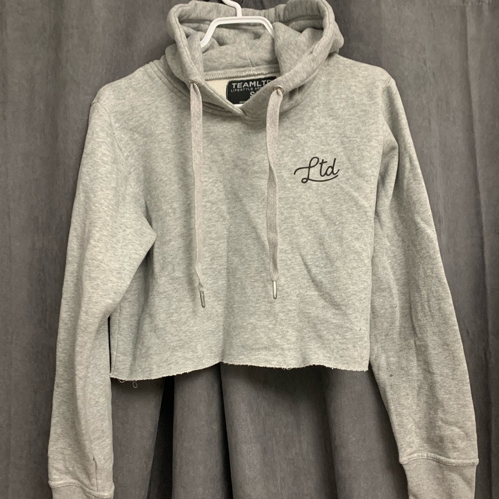Ltd. Cropped gray sweatshirt size small